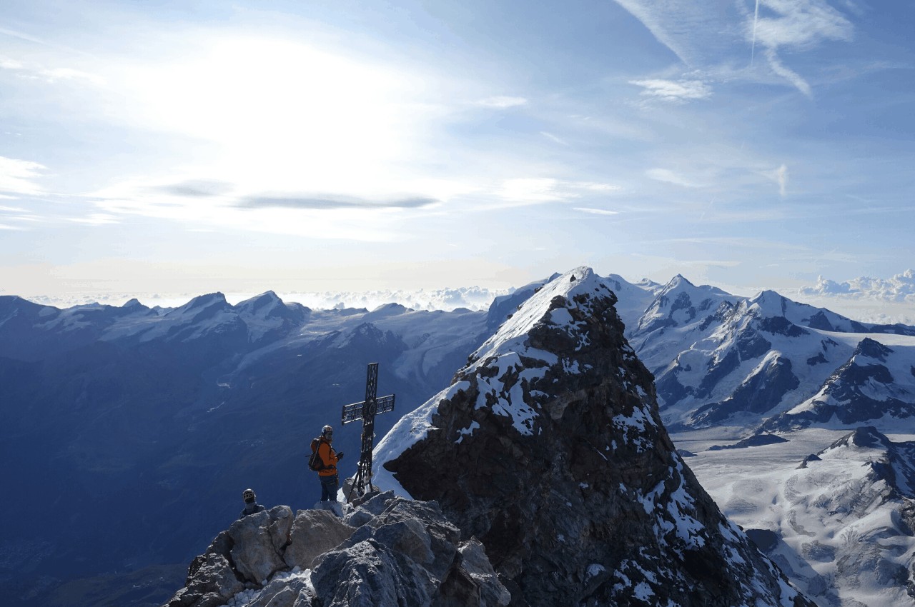 Gipfelbild Matterhorn Alpen Zermatt Wallis